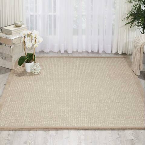 Nourison River Brook Beige 79 X 99 Area Rug 805-100113 Image 3