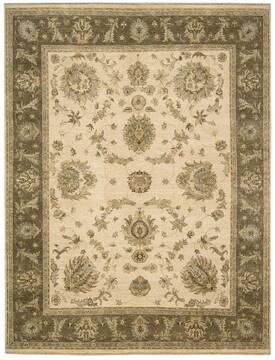 Nourison Legend Beige Rectangle 8x10 ft Wool Carpet 100185