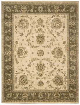 Nourison Legend Beige Rectangle 8x10 ft Wool Carpet 100185