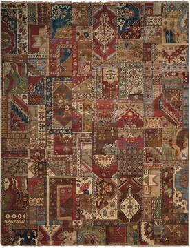 Nourison Legend Multicolor Rectangle 8x10 ft Wool Carpet 100211