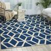 Nourison Linear Blue 80 X 110 Area Rug  805-100218 Thumb 3