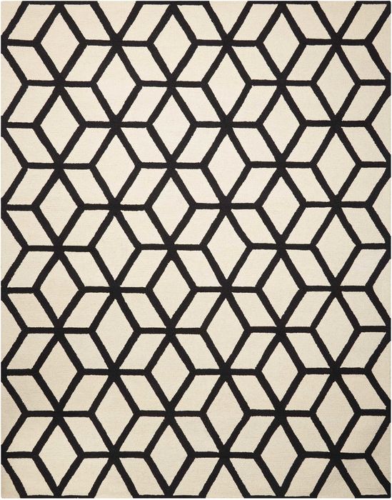 Nourison LINEAR Beige 76 X 96 Area Rug 99446220325 805-100227 Image 0