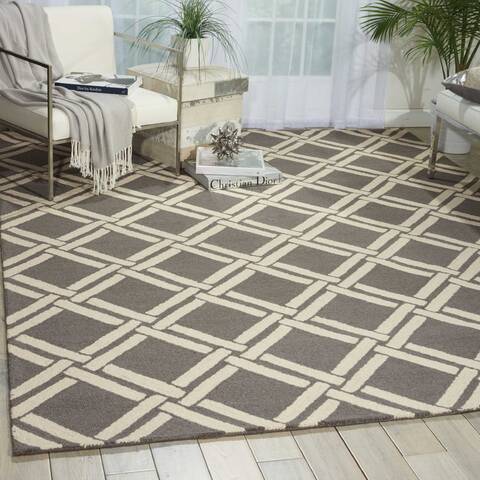 Nourison Linear Grey 80 X 110 Area Rug 805-100238 Image 3