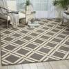 Nourison Linear Grey 80 X 110 Area Rug 805-100238 Thumb 3