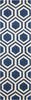 Nourison LINEAR Blue Runner 23 X 76 Area Rug 99446220998 805-100259 Thumb 2