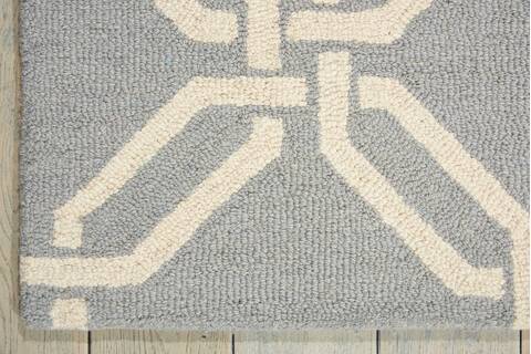 Nourison Linear Blue Runner 23 X 76 Area Rug 805-100274 Image 1