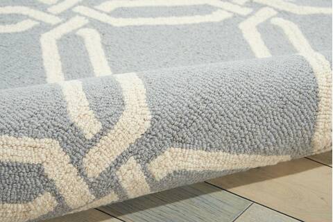 Nourison Linear Blue Runner 23 X 76 Area Rug 805-100274 Image 2