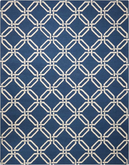 Nourison LINEAR Blue 76 X 96 Area Rug 99446279743 805-100282 Image 2