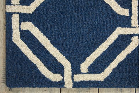 Nourison LINEAR Blue 76 X 96 Area Rug 99446279743 805-100282 Image 3