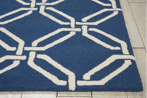 Nourison LINEAR Blue 76 X 96 Area Rug 99446279743 805-100282 Image 4