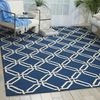 Nourison LINEAR Blue 76 X 96 Area Rug 99446279743 805-100282 Thumb 1