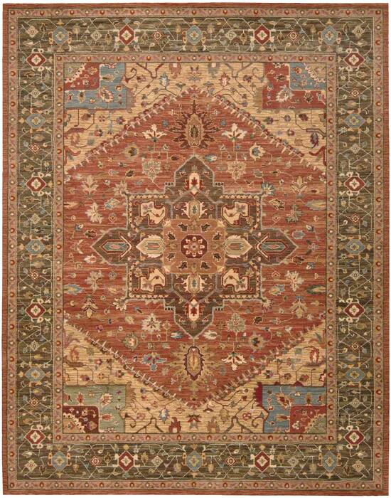 Nourison Living Treasures Red 99 X 139 Area Rug 805-100338 Image 0