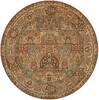 Nourison Living Treasures Multicolor Round 510 X 510 Area Rug  805-100343 Thumb 0