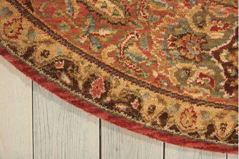 Nourison Living Treasures Multicolor Round 710 X 710 Area Rug 805-100345 Image 1
