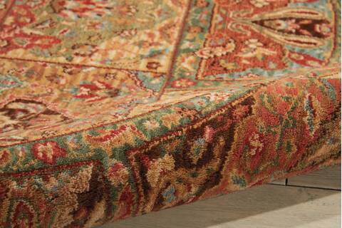 Nourison Living Treasures Multicolor Round 710 X 710 Area Rug 805-100345 Image 2