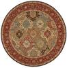 Nourison Living Treasures Multicolor Round 710 X 710 Area Rug 805-100355 Thumb 0