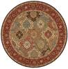 Nourison Living Treasures Multicolor Round 710 X 710 Area Rug  805-100355 Thumb 0