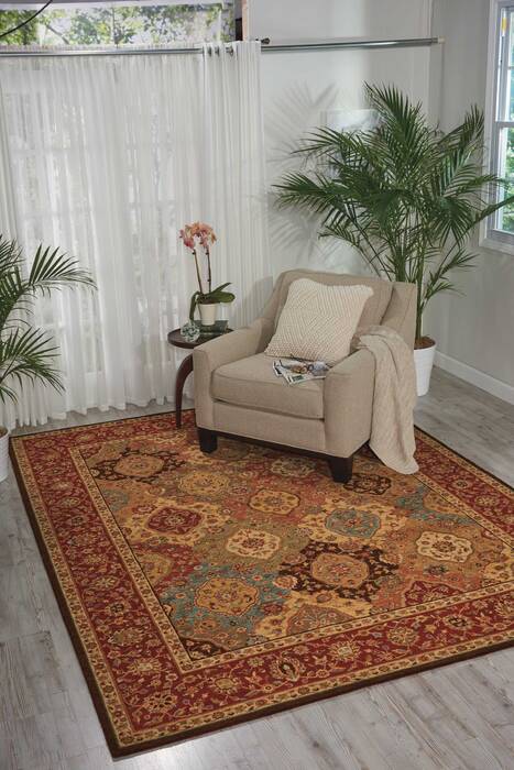 Nourison Living Treasures Multicolor 76 X 96 Area Rug 805-100356 Image 3