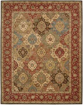 Nourison Living Treasures Multicolor Rectangle 8x10 ft Wool Carpet 100356