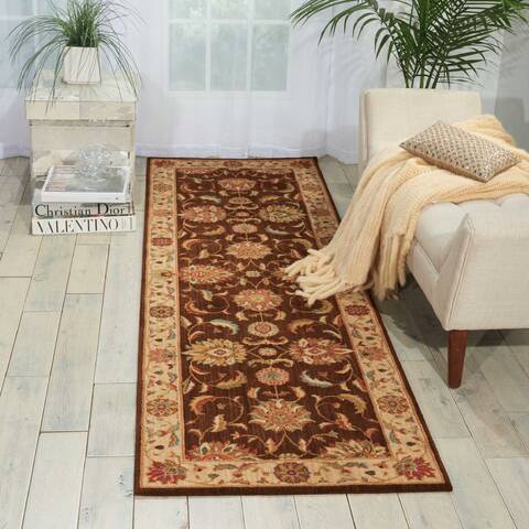 Nourison Living Treasures Brown Runner 26 X 80 Area Rug 805-100361 Image 3