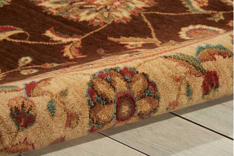Nourison Living Treasures Brown Round 710 X 710 Area Rug 805-100365 Image 2