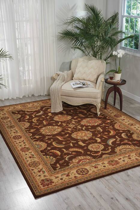 Nourison Living Treasures Brown 76 X 96 Area Rug 805-100366 Image 3