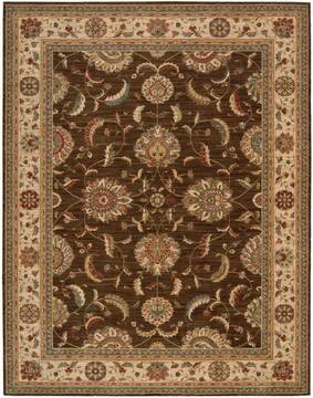 Nourison Living Treasures Brown Rectangle 8x10 ft Wool Carpet 100366