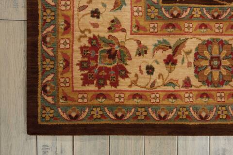 Nourison Living Treasures Brown 99 X 139 Area Rug 805-100368 Image 1