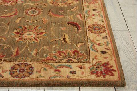 Nourison Living Treasures Green Runner 26 X 120 Area Rug 805-100369 Image 4