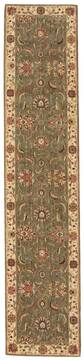 Nourison Living Treasures Green Runner 2'6" X 12'0" Area Rug  805-100369