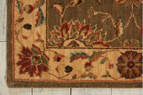 Nourison Living Treasures Green Runner 26 X 80 Area Rug 805-100371 Image 1