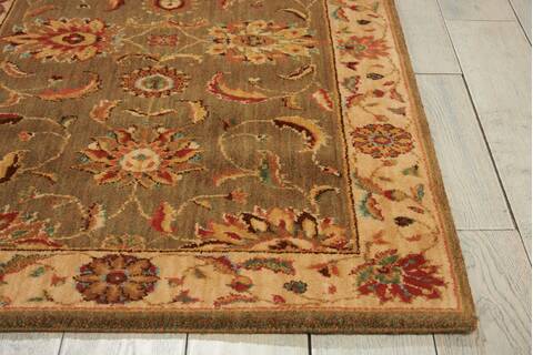 Nourison Living Treasures Green Runner 26 X 80 Area Rug 805-100371 Image 4