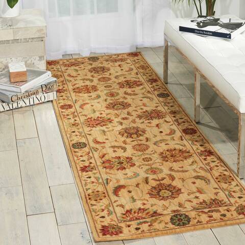 Nourison Living Treasures Beige Runner 26 X 80 Area Rug 805-100381 Image 3