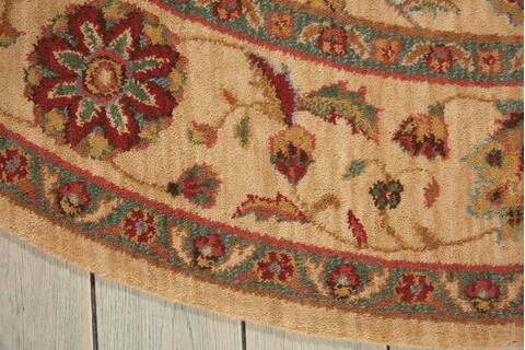 Nourison Living Treasures Beige Round 510 X 510 Area Rug 805-100383 Image 1