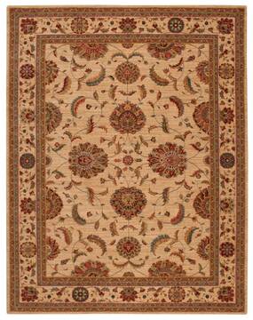 Nourison Living Treasures Beige Rectangle 8x10 ft Wool Carpet 100386