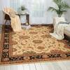 Nourison Living Treasures Beige 76 X 96 Area Rug  805-100396 Thumb 3