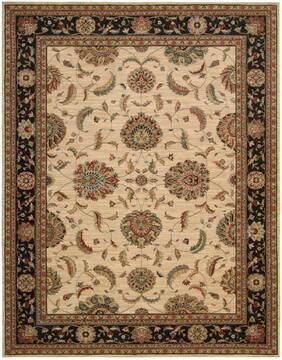 Nourison Living Treasures Beige Rectangle 8x10 ft Wool Carpet 100396