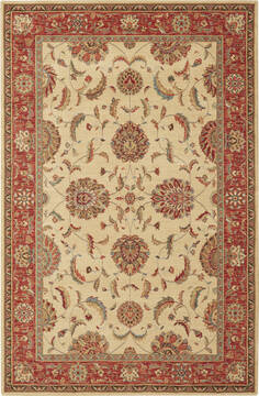 Nourison Living Treasures Beige Rectangle 6x9 ft Wool Carpet 100404