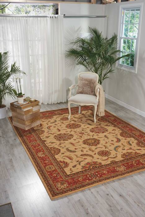 Nourison Living Treasures Beige 76 X 96 Area Rug 805-100406 Image 3