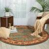 Nourison Living Treasures Blue Round 510 X 510 Area Rug 805-100413 Thumb 3