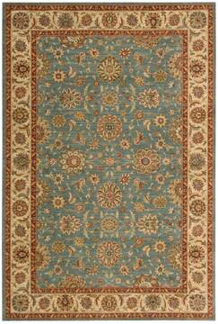 Nourison Living Treasures Blue Rectangle 6x9 ft Wool Carpet 100414