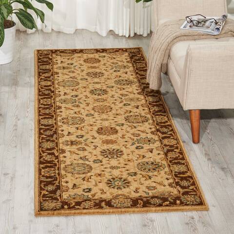 Nourison Living Treasures Beige Runner 26 X 120 Area Rug 805-100419 Image 3