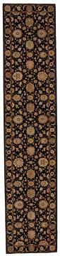 Nourison Living Treasures Black Runner 10 to 12 ft Wool Carpet 100429