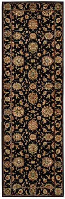 Nourison Living Treasures Black Runner 26 X 80 Area Rug 805-100431 Image 0
