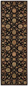 Nourison Living Treasures Black Runner 6 to 9 ft Wool Carpet 100431