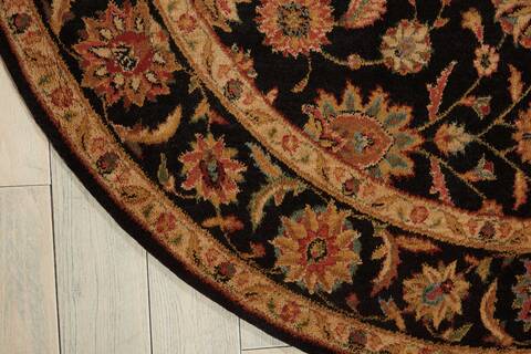 Nourison Living Treasures Black Round 510 X 510 Area Rug 805-100433 Image 1
