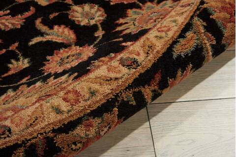Nourison Living Treasures Black Round 510 X 510 Area Rug 805-100433 Image 2