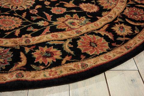 Nourison Living Treasures Black Round 510 X 510 Area Rug 805-100433 Image 4