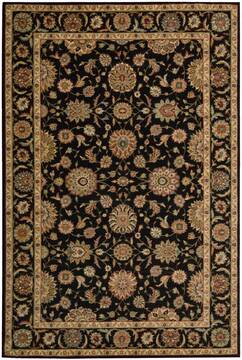 Nourison Living Treasures Black Rectangle 6x9 ft Wool Carpet 100434