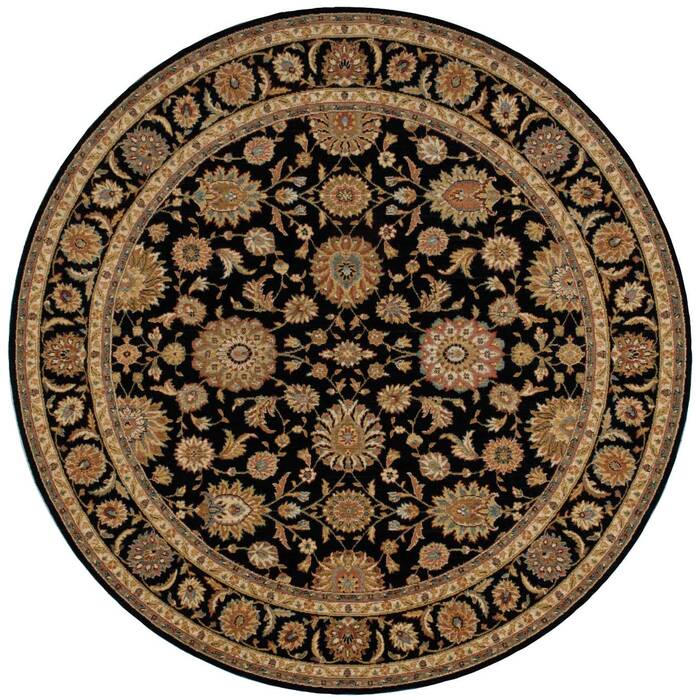 Nourison Living Treasures Black Round 710 X 710 Area Rug 805-100435 Image 0